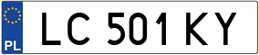 Trailer License Plate